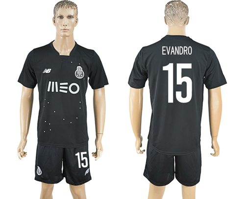 Oporto #15 Evandro Away Soccer Club Jersey